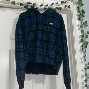 Plaid Abercrombie & Fitch hoodie flannel